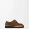 Faro lace-up in suede calfskin Brown