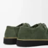 Faro lace-up in suede calfskin Sage