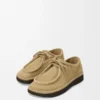 Faro lace-up in suede calfskin Sahara