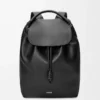 Flamenco backpack in shiny supple calfskin Black