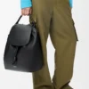 Flamenco backpack in shiny supple calfskin Black