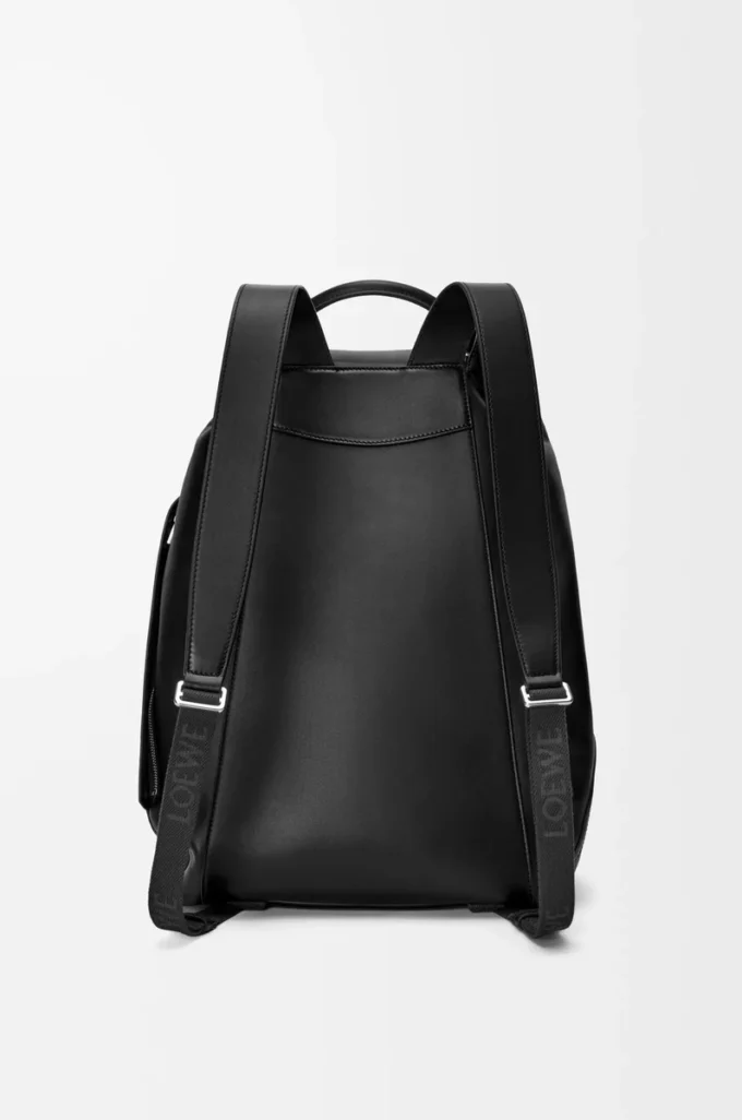 Flamenco backpack in shiny supple calfskin Black