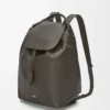 Flamenco backpack in shiny supple calfskin Dark Grey
