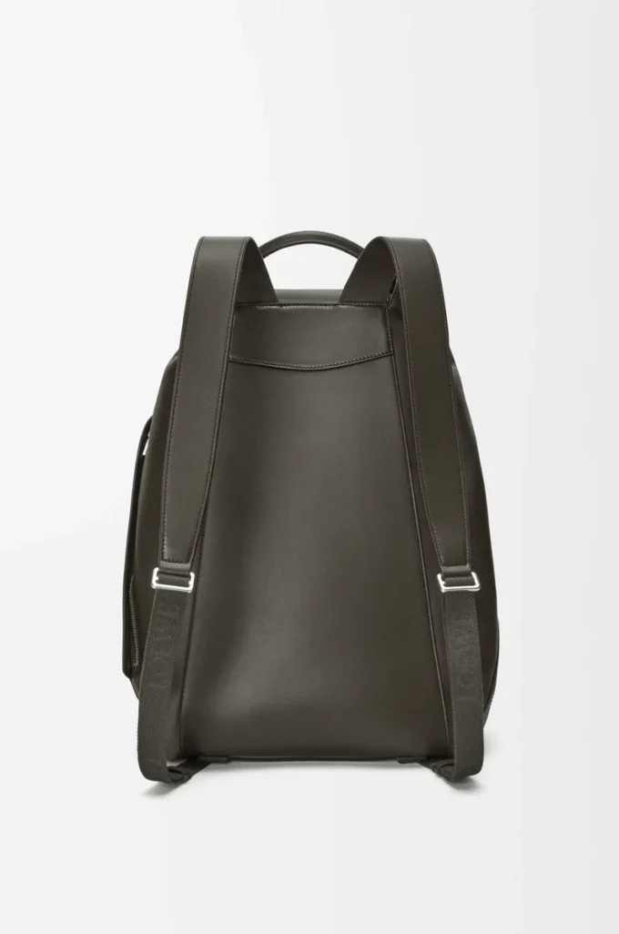 Flamenco backpack in shiny supple calfskin Dark Grey