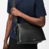 Flamenco satchel in shiny supple calfskin Black
