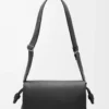 Flamenco satchel in shiny supple calfskin Black