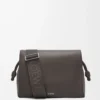Flamenco satchel in shiny supple calfskin Dark Grey