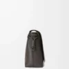 Flamenco satchel in shiny supple calfskin Dark Grey