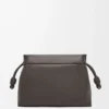 Flamenco satchel in shiny supple calfskin Dark Grey