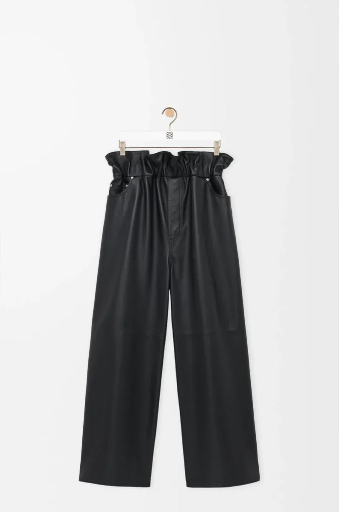 Flamenco trousers in nappa lambskin Black Flamenco trousers in nappa lambskin Black