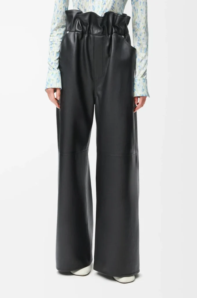 Flamenco trousers in nappa lambskin Black Flamenco trousers in nappa lambskin Black
