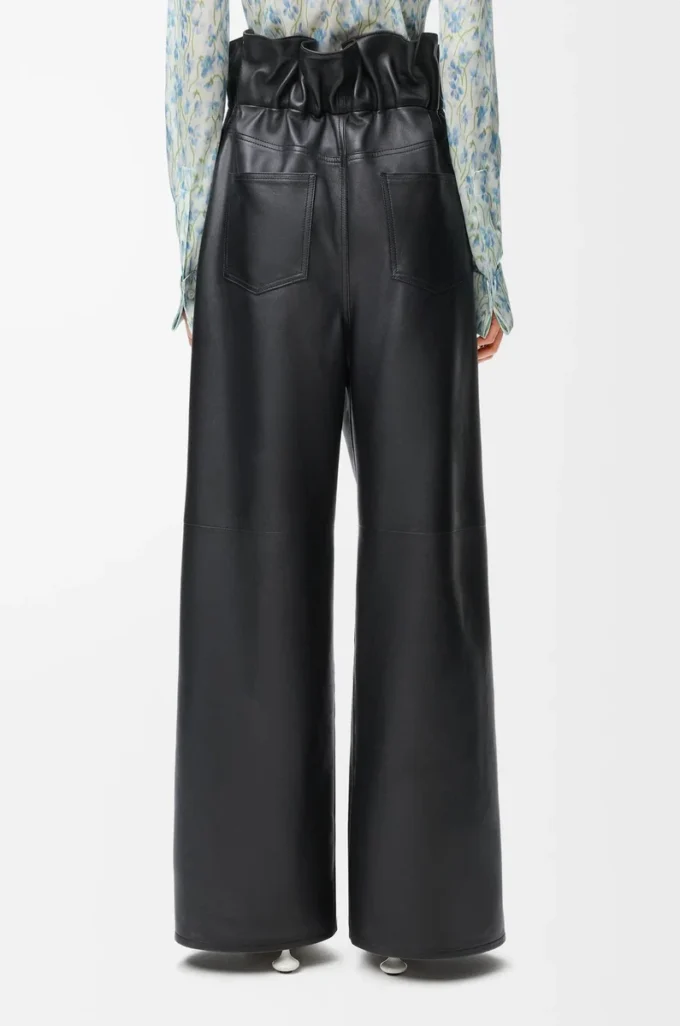 Flamenco trousers in nappa lambskin Black Flamenco trousers in nappa lambskin Black