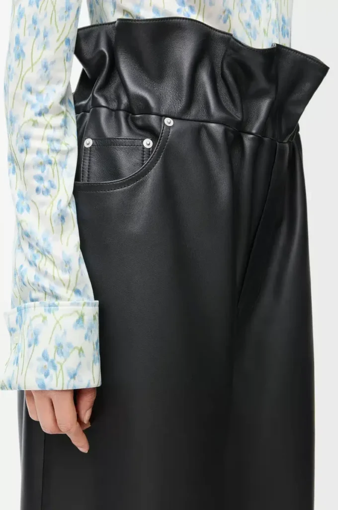 Flamenco trousers in nappa lambskin Black Flamenco trousers in nappa lambskin Black