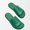 Flex Anagram slide in soft calfskin Green