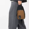 Flex sling in canvas and suede Black/Dark Gold