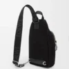 Flex sling in canvas and suede Black/Dark Gold