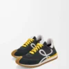 Flow Runner 2.0 in nylon and suede Black/White/Khaki