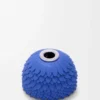 Flower charm in calfskin Seaside Blue