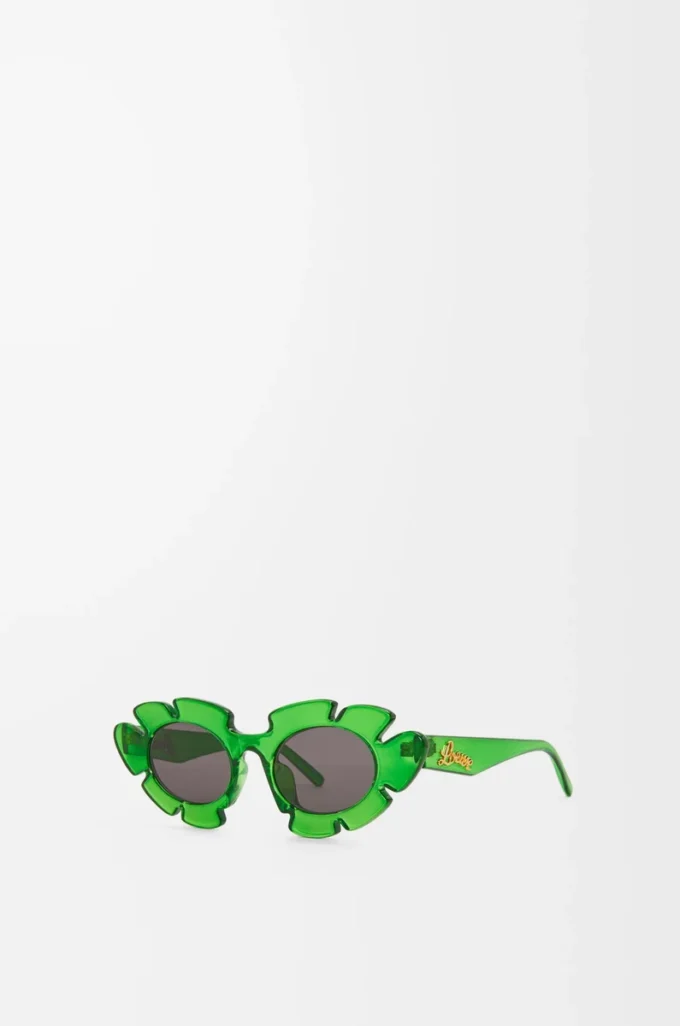 Flower sunglasses Transparent Green Flower sunglasses Transparent Green
