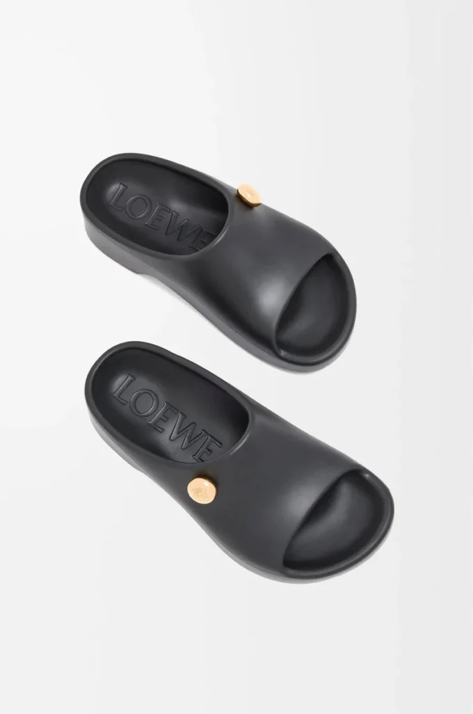 Foam Pebble slide Black/Gold