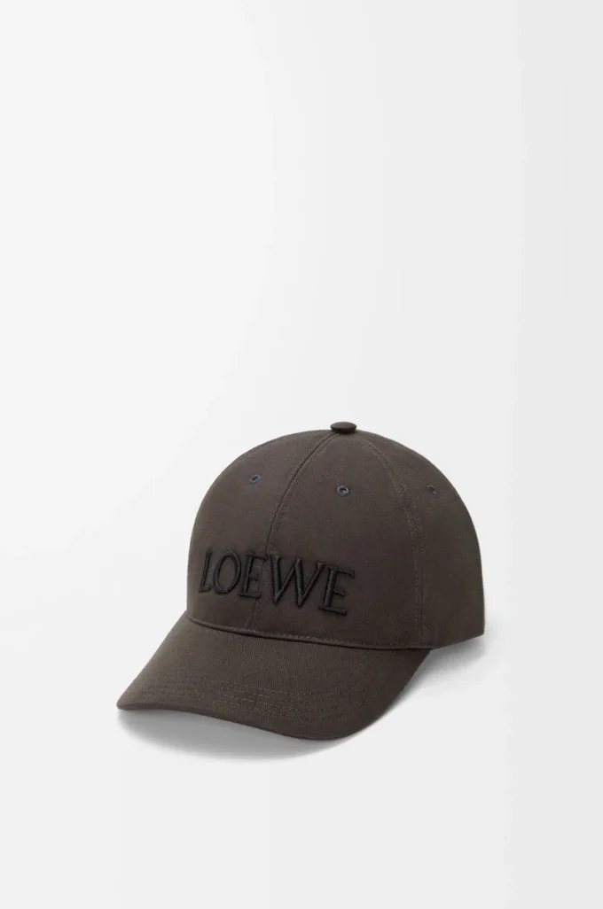 Futurist Cat cap in cotton Brown/Black Futurist Cat cap in cotton Brown/Black
