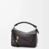 Futurist Cat small Puzzle bag in classic calfskin Dark Taupe