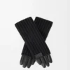 Gloves in cashmere and nappa lambskin Black