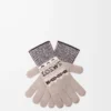 Gloves in wool blend Beige/Multicolor