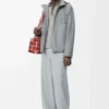 Hooded jacket in cotton Light Grey Hooded jacket in cotton Light Grey