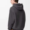Hoodie in cotton Dark Grey Melange