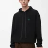Hoodie in wool Black