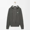 Hoodie in wool Grey