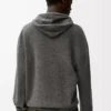 Hoodie in wool Grey