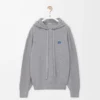 Hoodie in wool Light Grey Melange