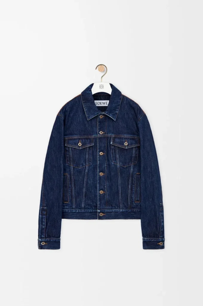 Hybrid jacket in denim and nappa calfskin Raw Denim Hybrid jacket in denim and nappa calfskin Raw Denim