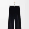 Hybrid trousers in cotton and wool Dark Navy Blue/Navy