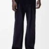 Hybrid trousers in cotton and wool Dark Navy Blue/Navy