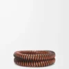 Interlock bangle in classic calfskin Tan