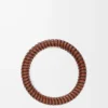 Interlock bangle in classic calfskin Tan