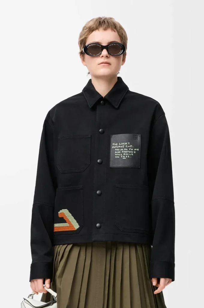 Jacket in cotton Black Jacket in cotton Black