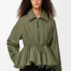 Jacket in cotton blend Khaki Green Jacket in cotton blend Khaki Green