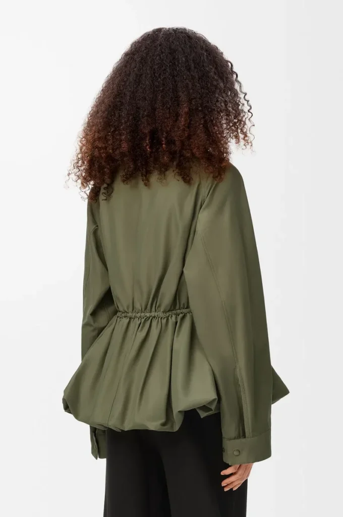 Jacket in cotton blend Khaki Green Jacket in cotton blend Khaki Green