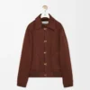 Jacket in cotton Brown/Dark Brown