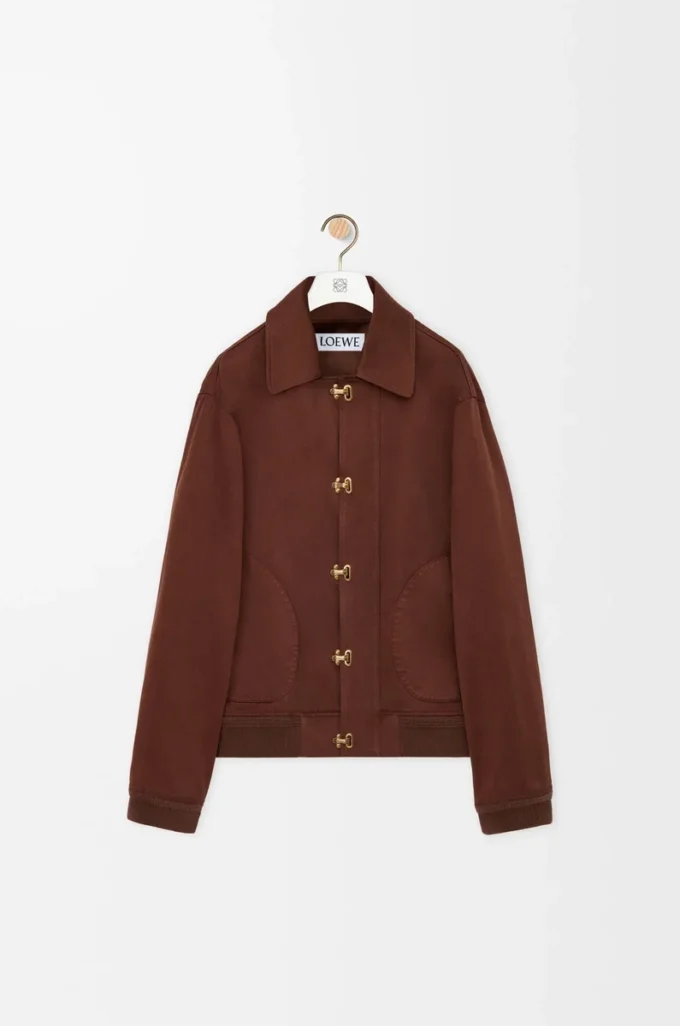 Jacket in cotton Brown/Dark Brown
