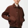 Jacket in cotton Brown/Dark Brown