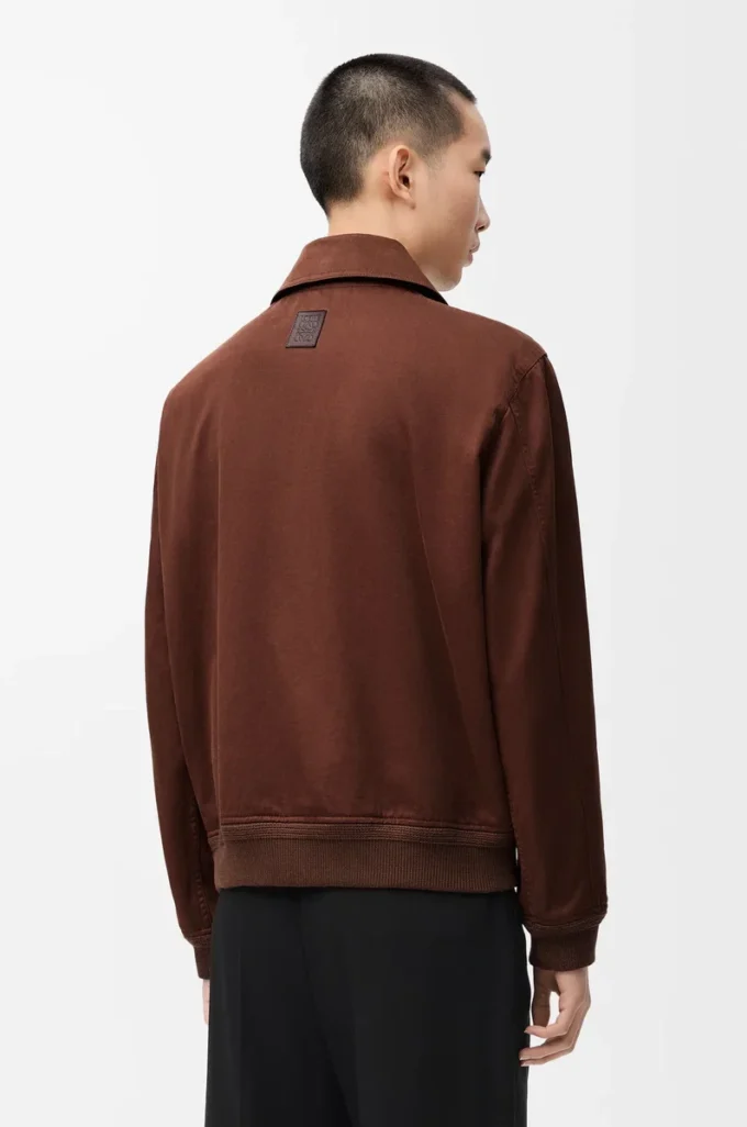 Jacket in cotton Brown/Dark Brown