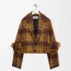 Jacket in mohair and wool blend Yellow/Multicolor Jacket in mohair and wool blend Yellow/Multicolor