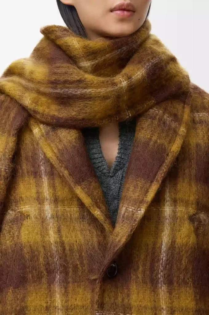 Jacket in mohair and wool blend Yellow/Multicolor Jacket in mohair and wool blend Yellow/Multicolor