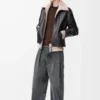 Jacket in nappa buffalo skin Black Jacket in nappa buffalo skin Black