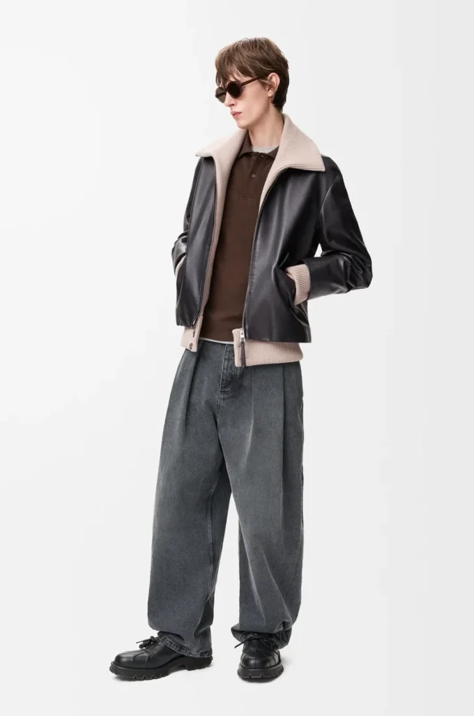 Jacket in nappa buffalo skin Black Jacket in nappa buffalo skin Black